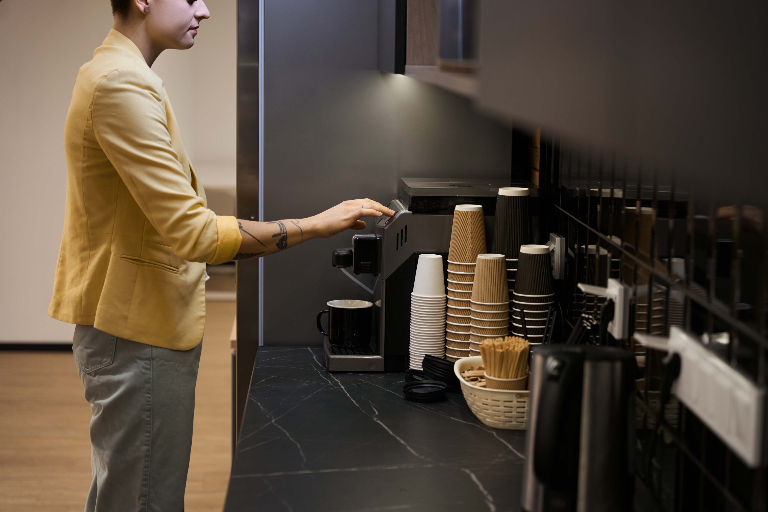 Terre Haute Break Room Experience | Office Coffee Station | Bloomington Happy Employees